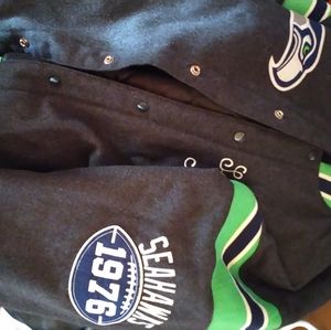 Seattle Seahawks (wool/Poly Jacket) Mens Large